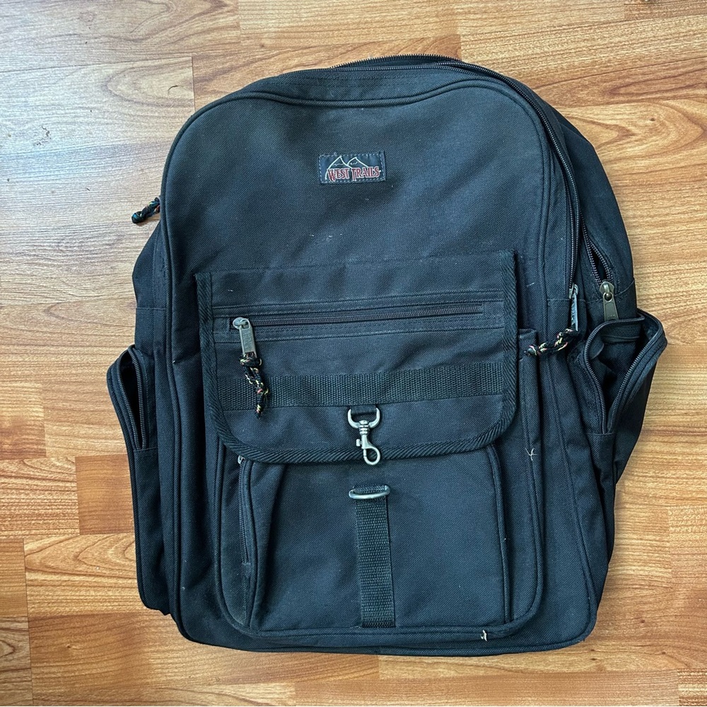 3/$20 West trail black backpack